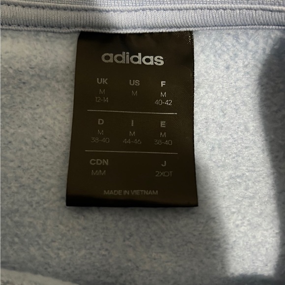 Adidas Light Blue Crewneck Sweatshirt - Women's Size M - Picture 3 of 3